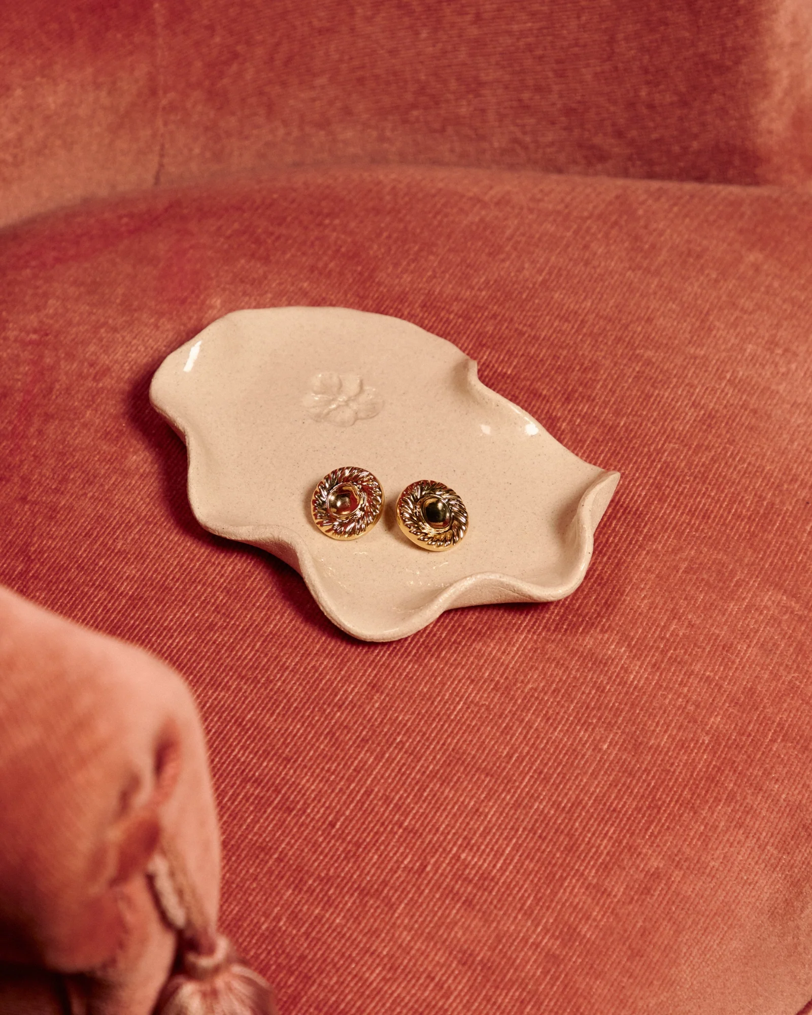BOUCLES D'OREILLES JULIETTE LOUISE DAMAS X FAUVETTE PARIS - Image 6