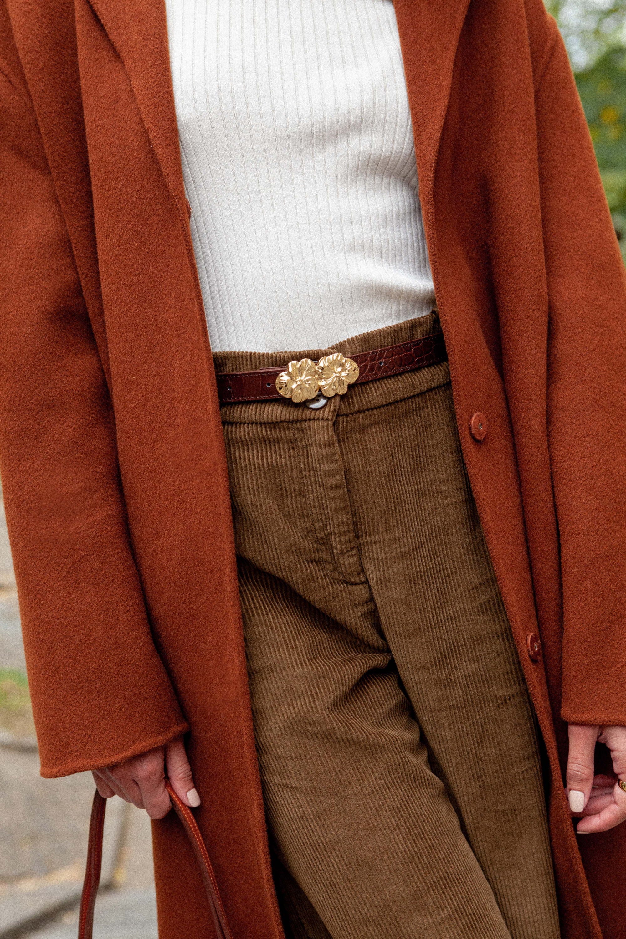 CEINTURE ADÈLE CROCO CHOCOLAT - Image 7