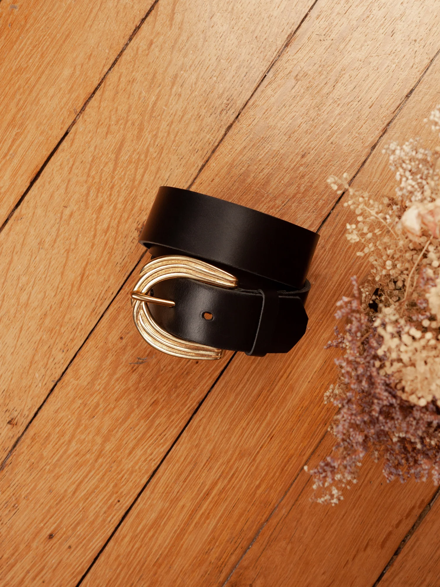 GRANDE CEINTURE STRIÉE NOIRE - Image 8