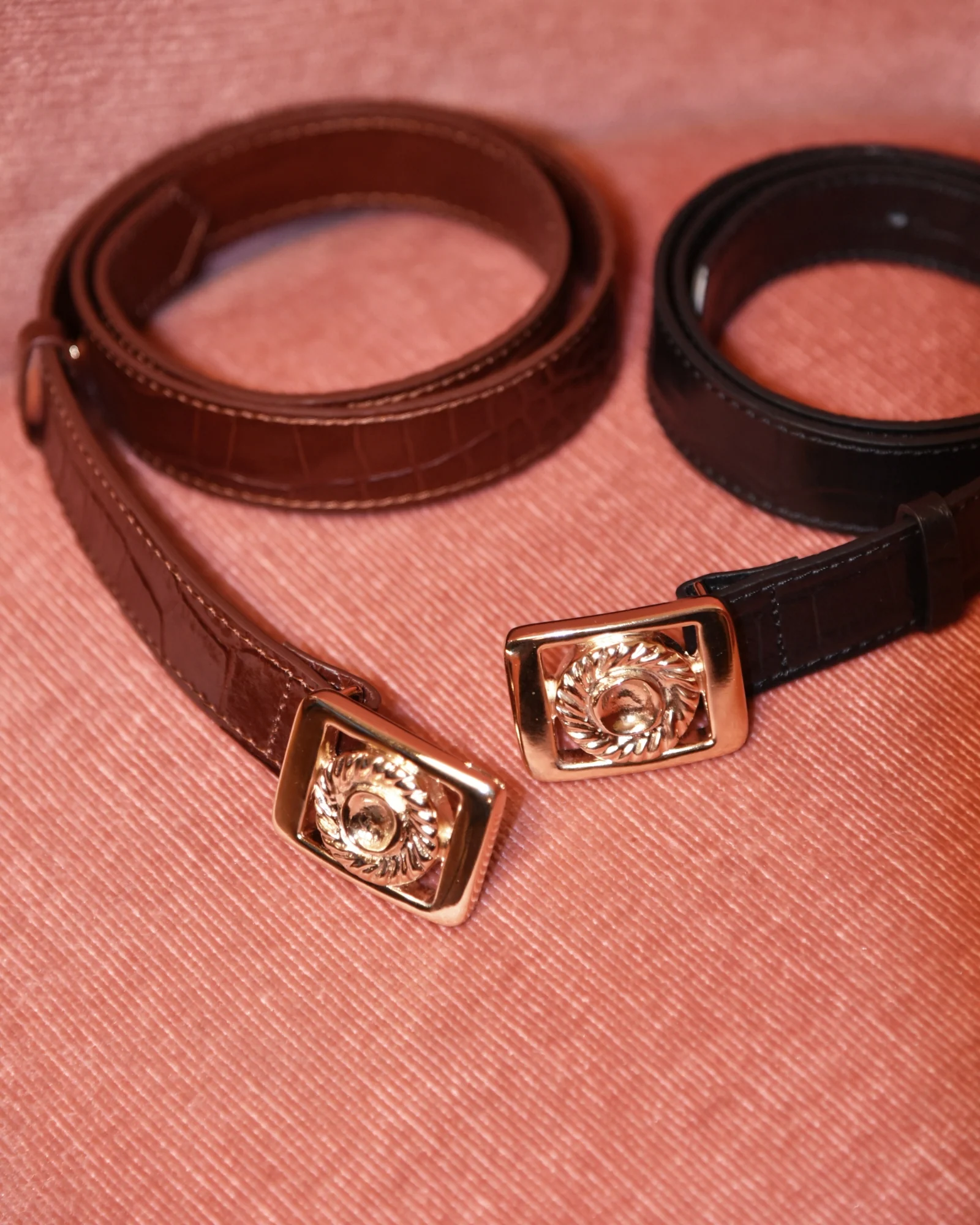 CEINTURE JULIETTE CROCO NOIR - Image 4