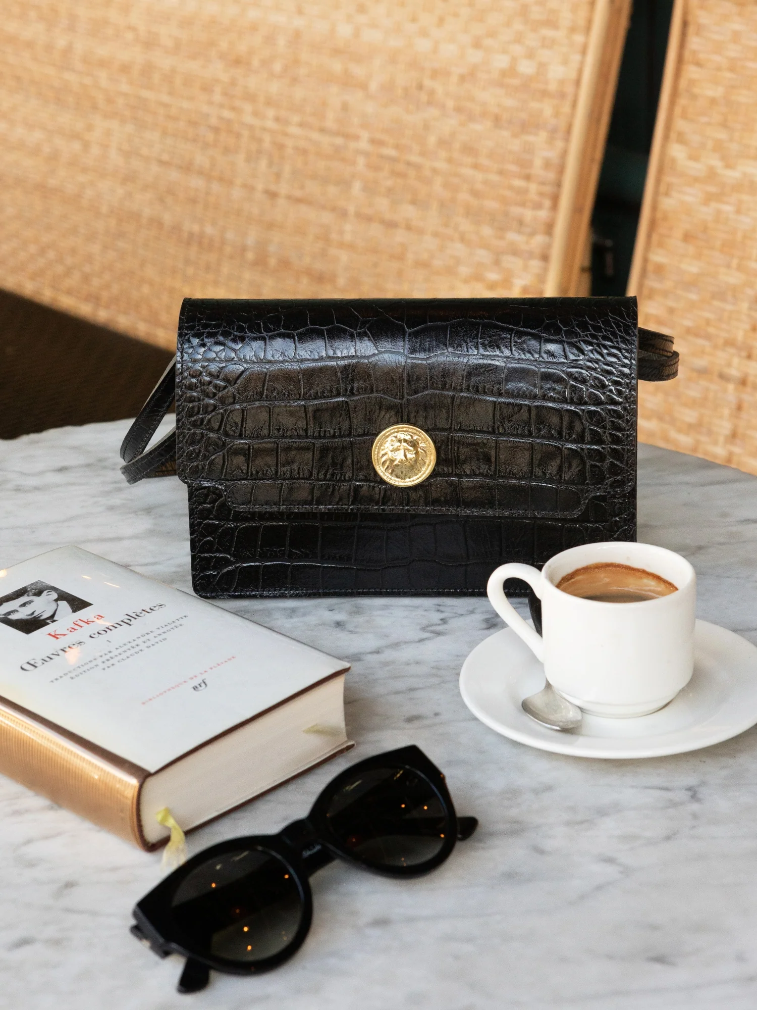 SAC LÉO CROCO NOIR - Image 6