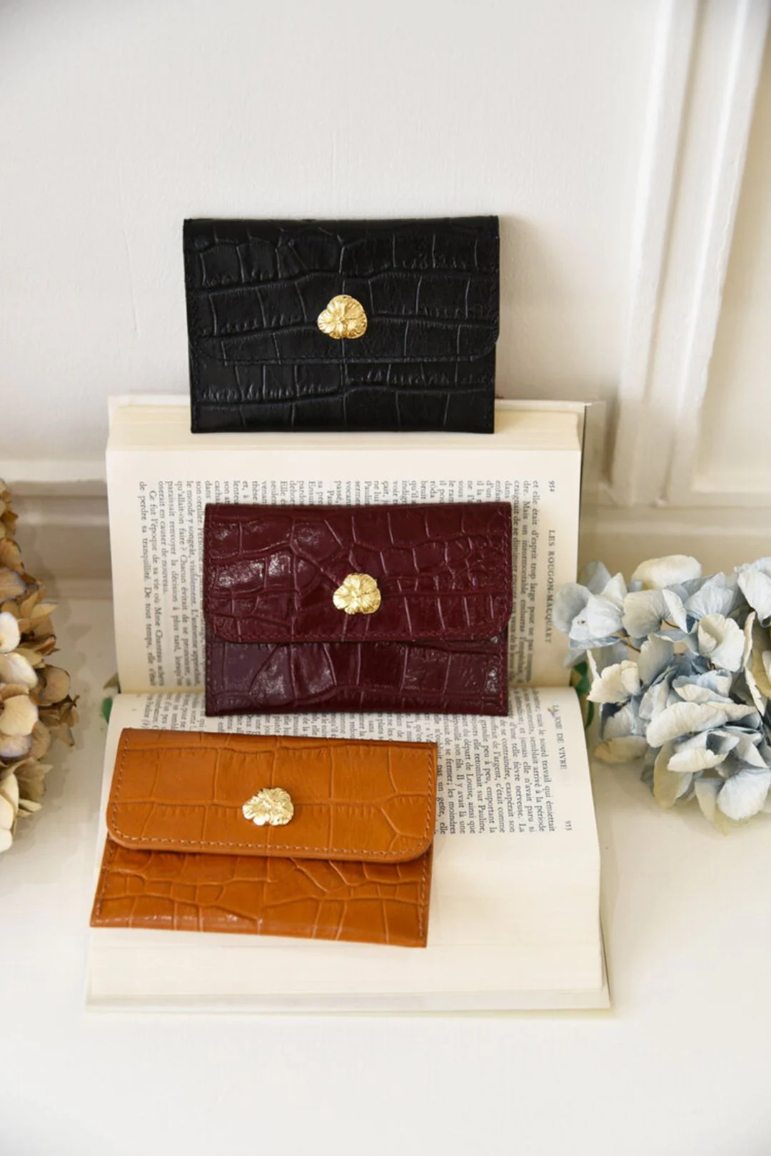 PORTE-CARTES ADÈLE CROCO GOLD - Image 4