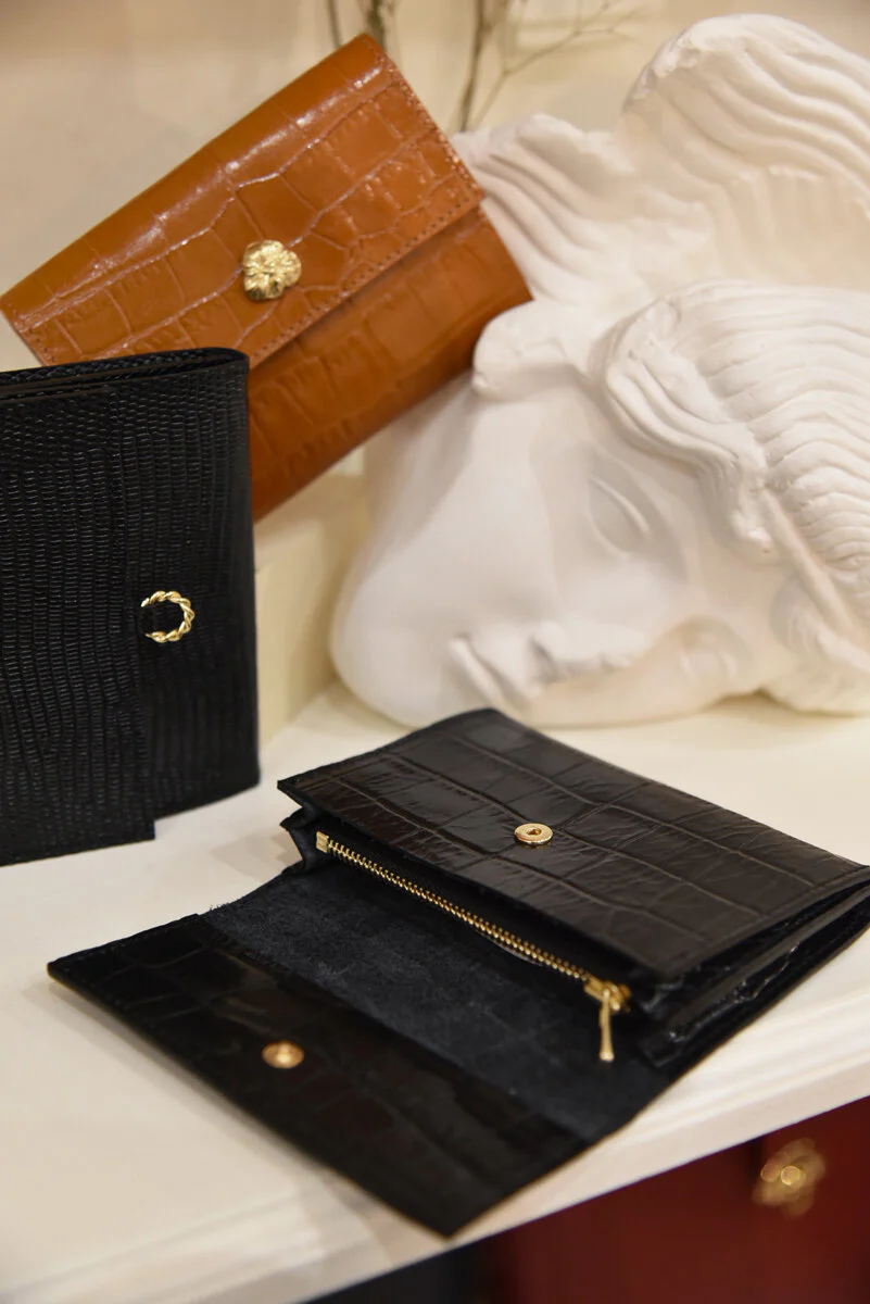 PORTEFEUILLE ADÈLE CROCO GOLD - Image 4