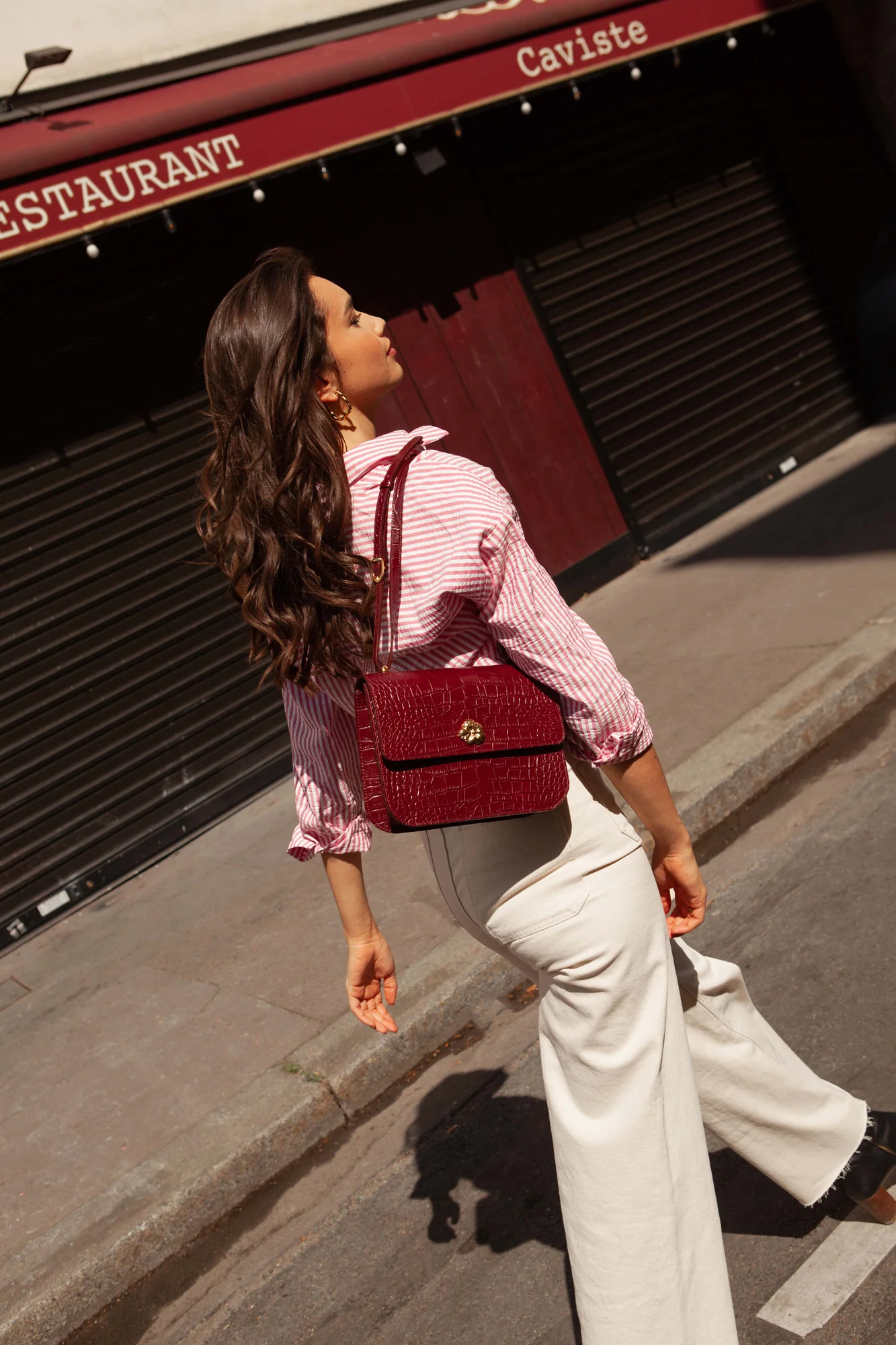 SAC ADÈLE CROCO BORDEAUX - Image 3