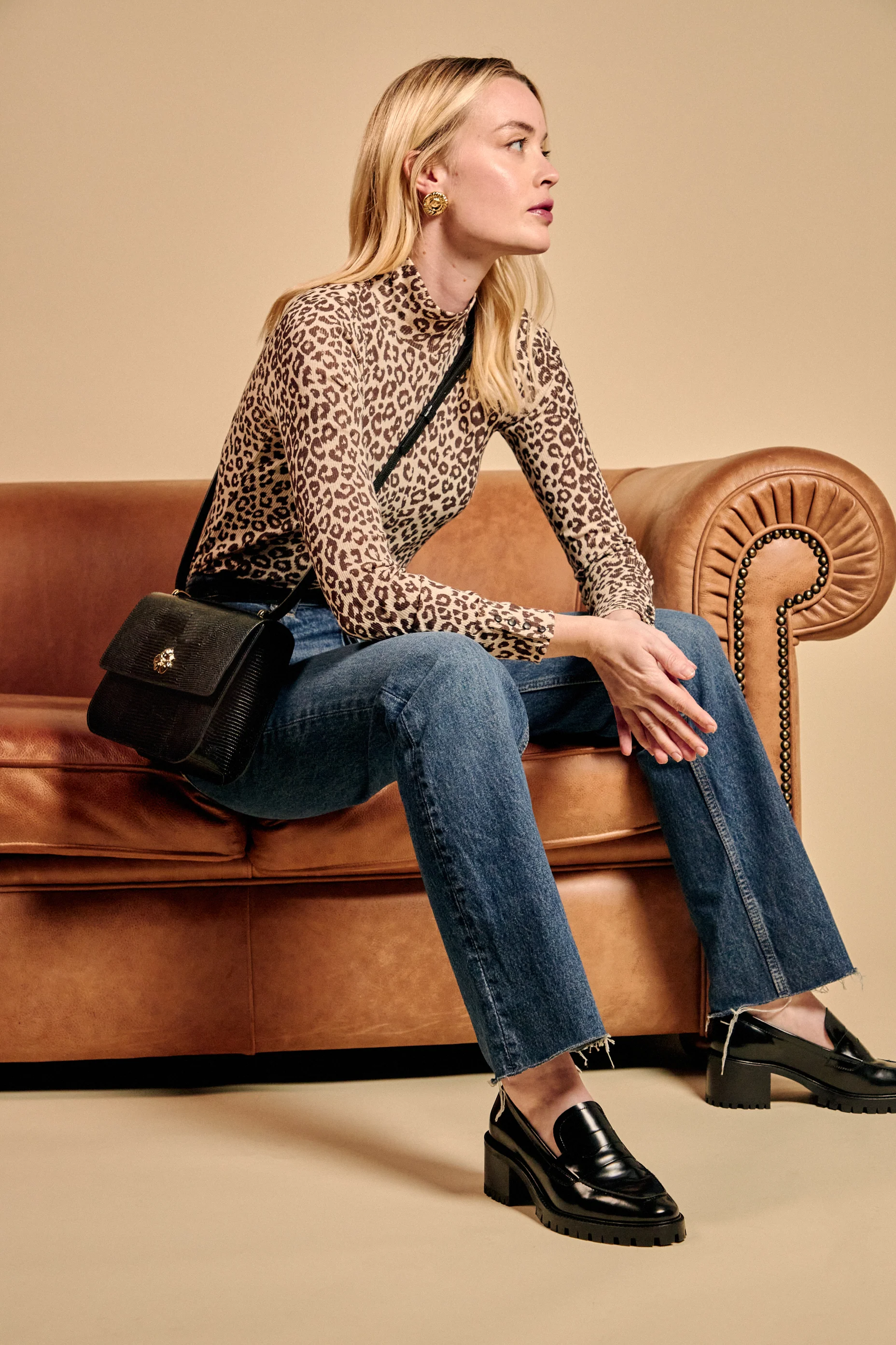 SAC ADÈLE LÉZARD NOIR - Image 5
