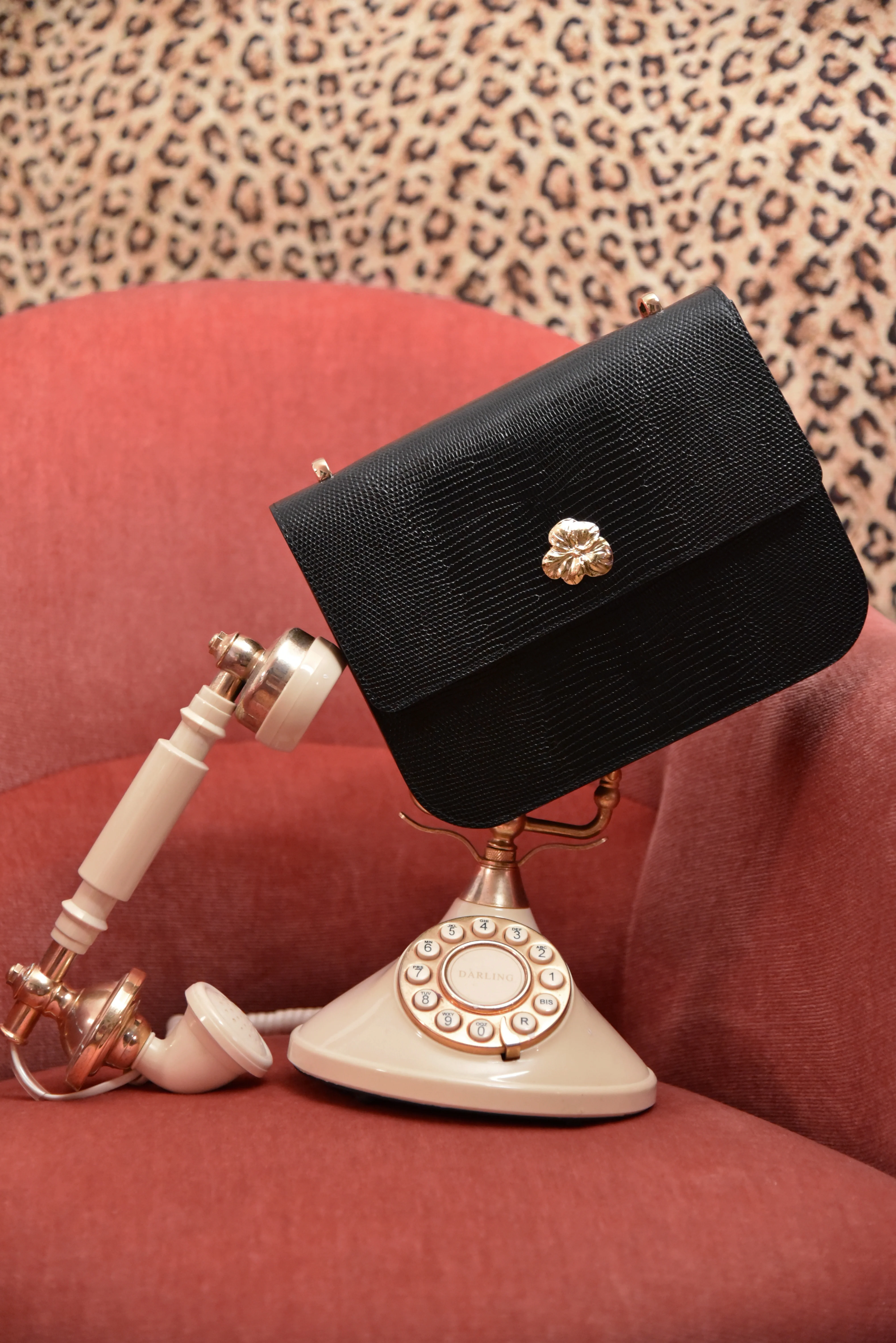 SAC ADÈLE LÉZARD NOIR - Image 7