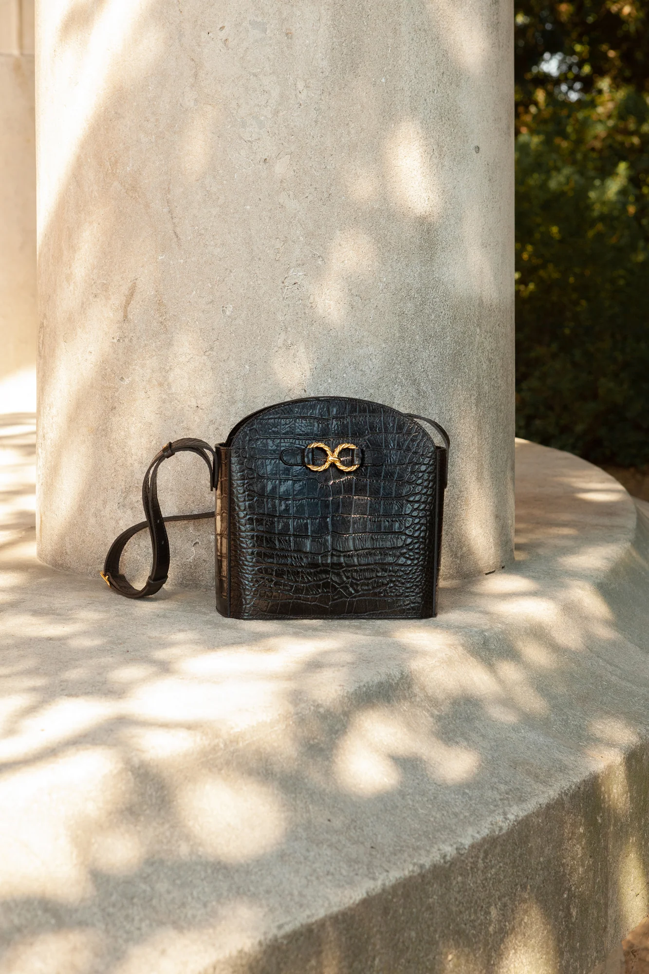 SAC AIMÉE CROCO NOIR - Image 5