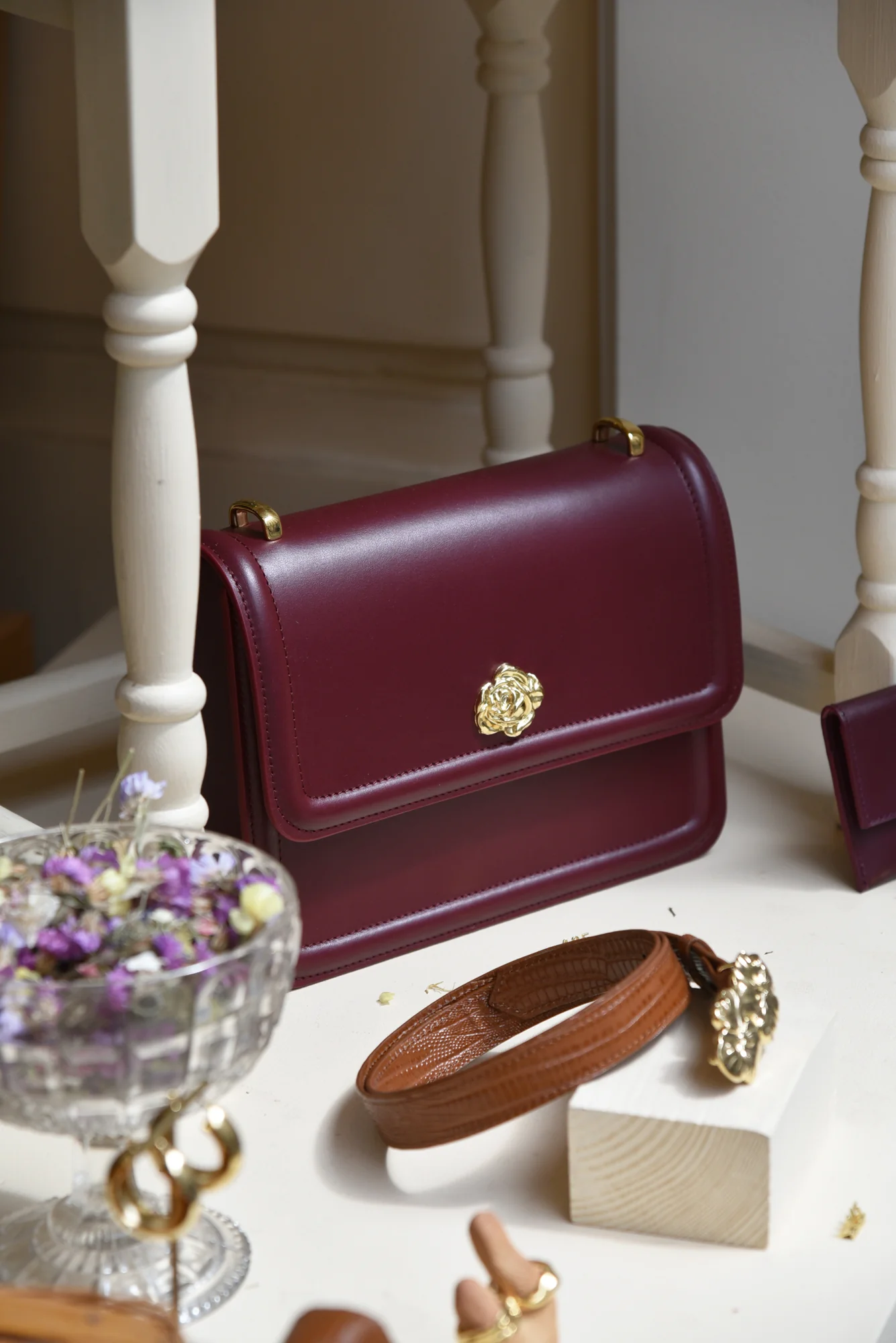 SAC GRAND ROSIE BORDEAUX - Image 3
