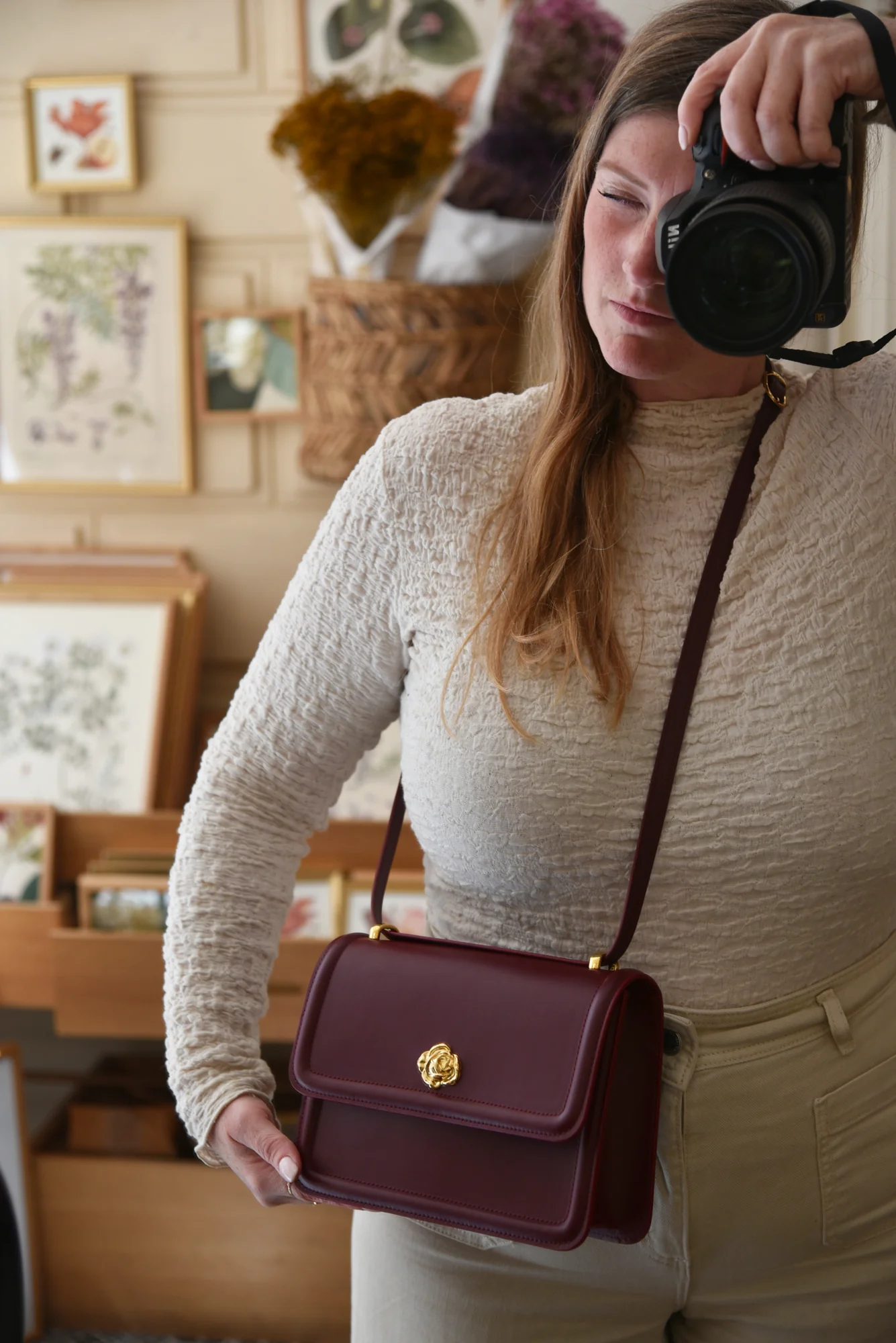 SAC GRAND ROSIE BORDEAUX - Image 7