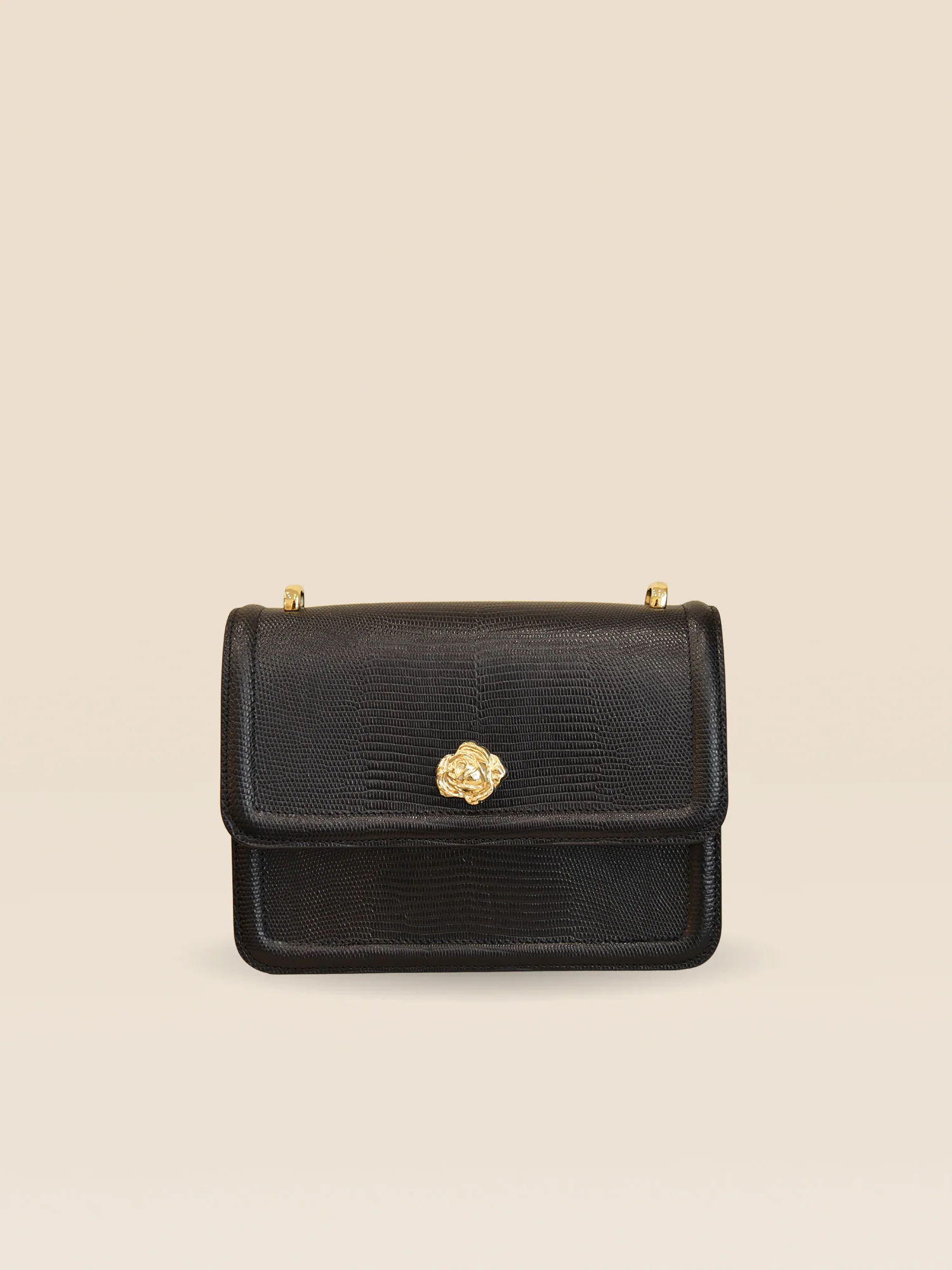 SAC GRAND ROSIE NOIR LEZARD