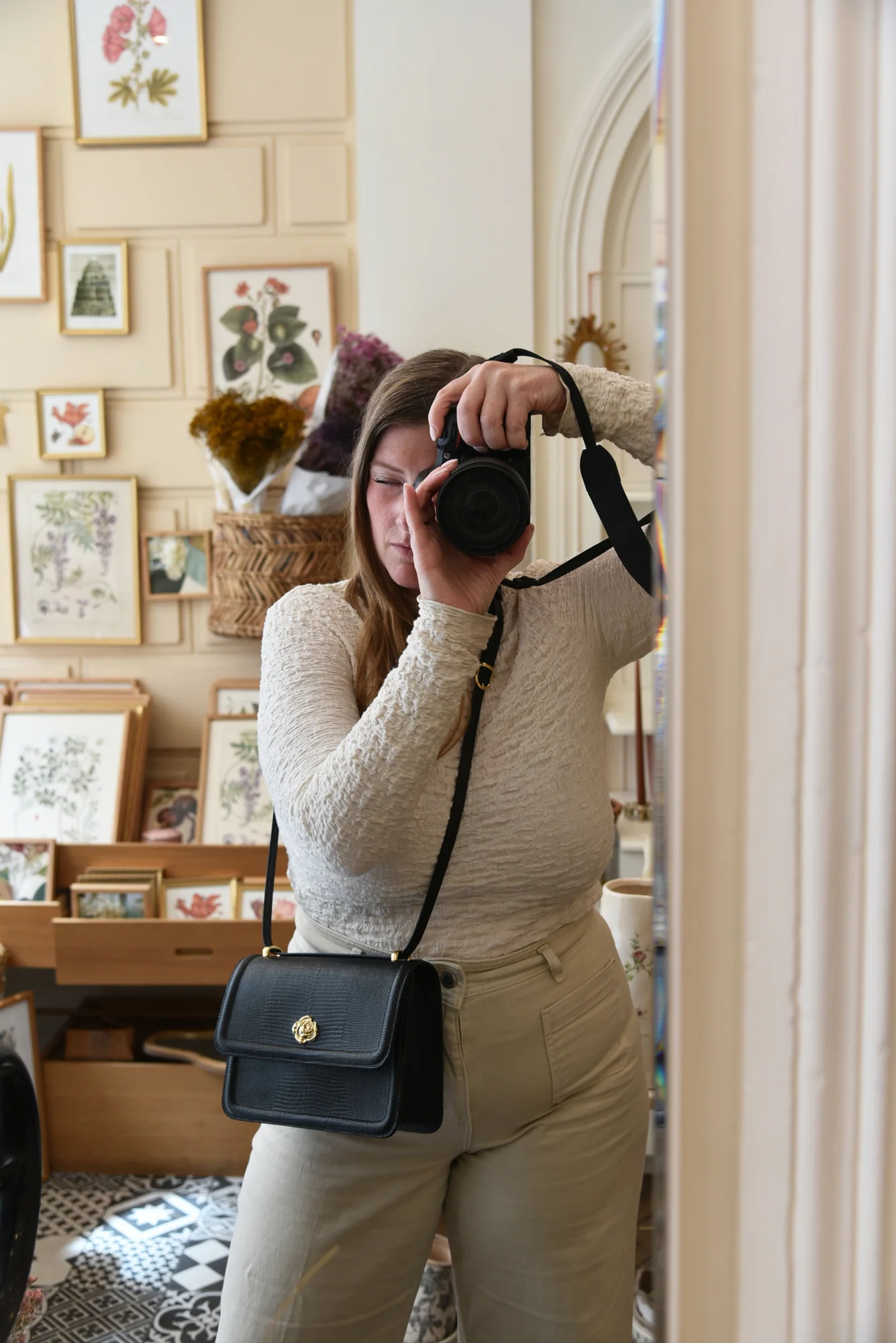 SAC GRAND ROSIE NOIR LEZARD - Image 4