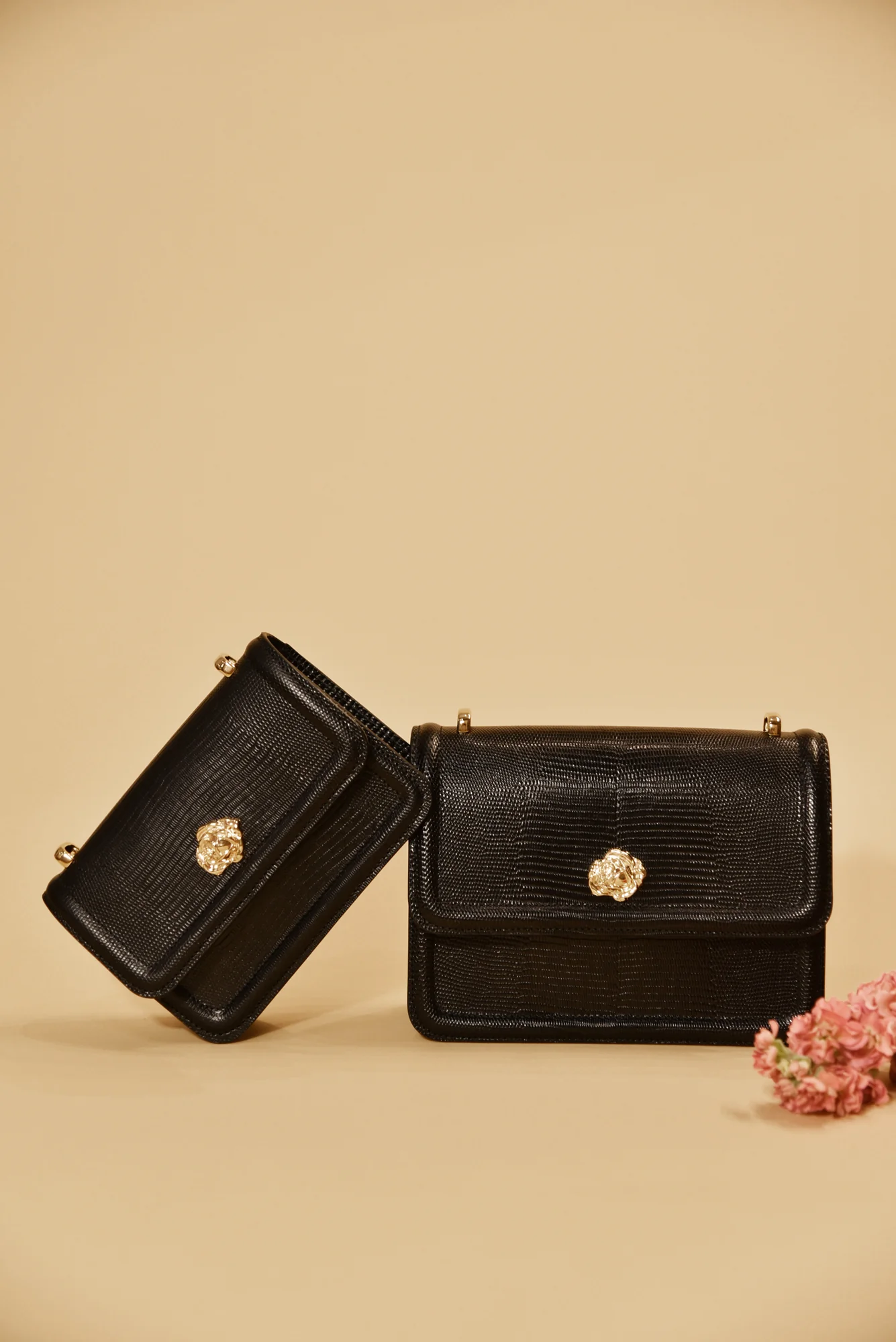SAC GRAND ROSIE NOIR LEZARD - Image 5