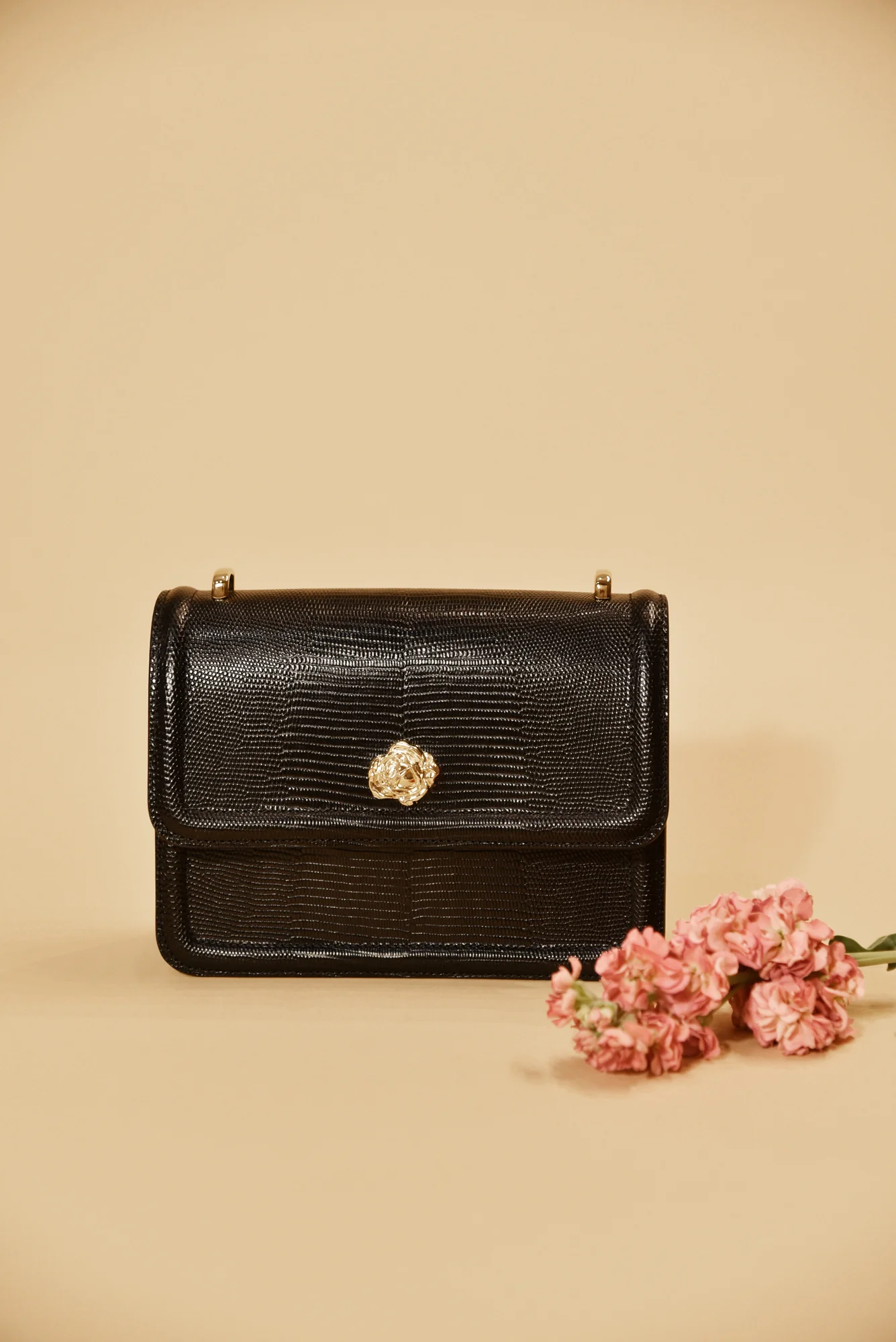 SAC GRAND ROSIE NOIR LEZARD - Image 8