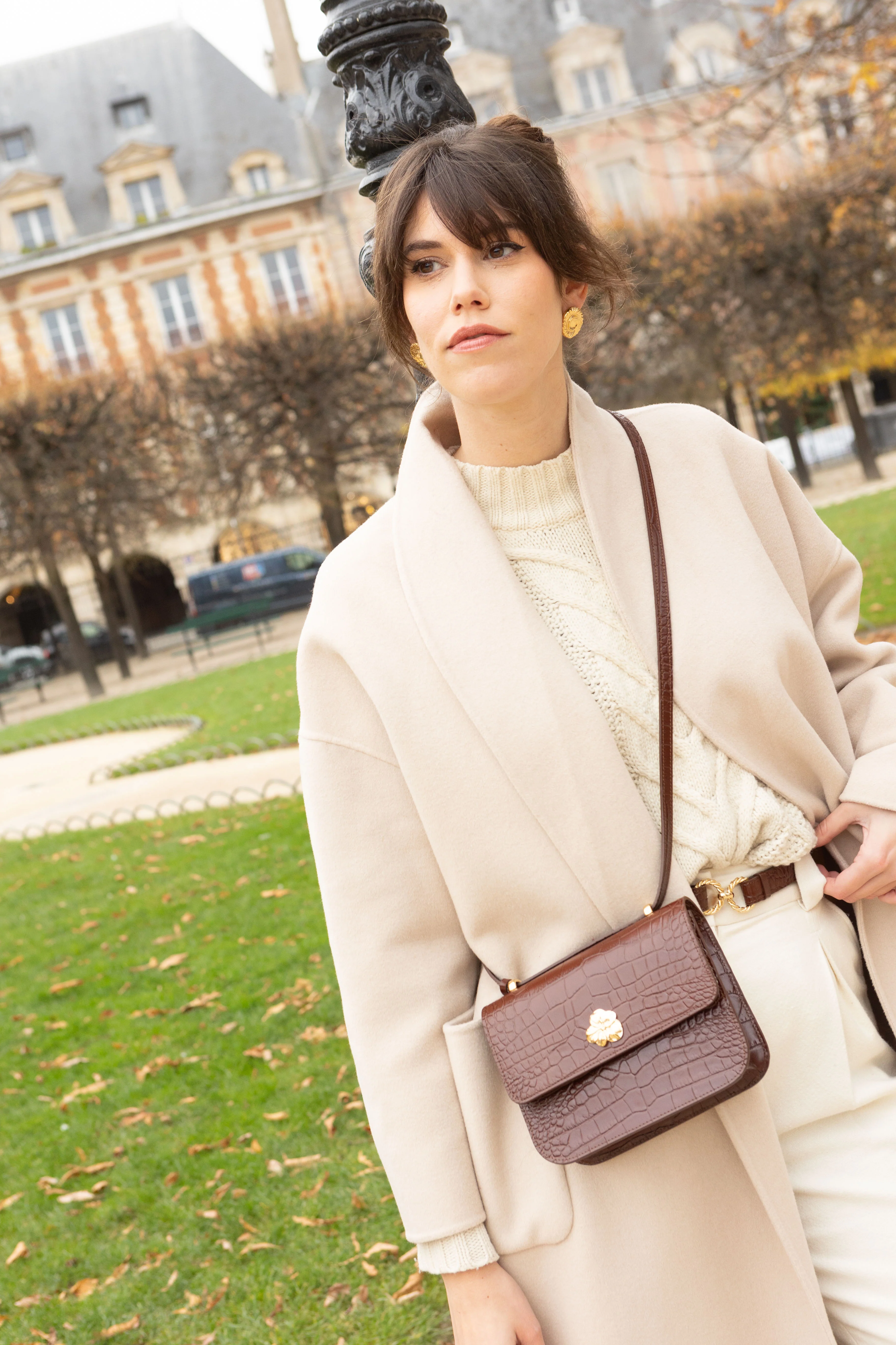 SAC MINI ADÈLE CROCO CHOCOLAT - Image 3