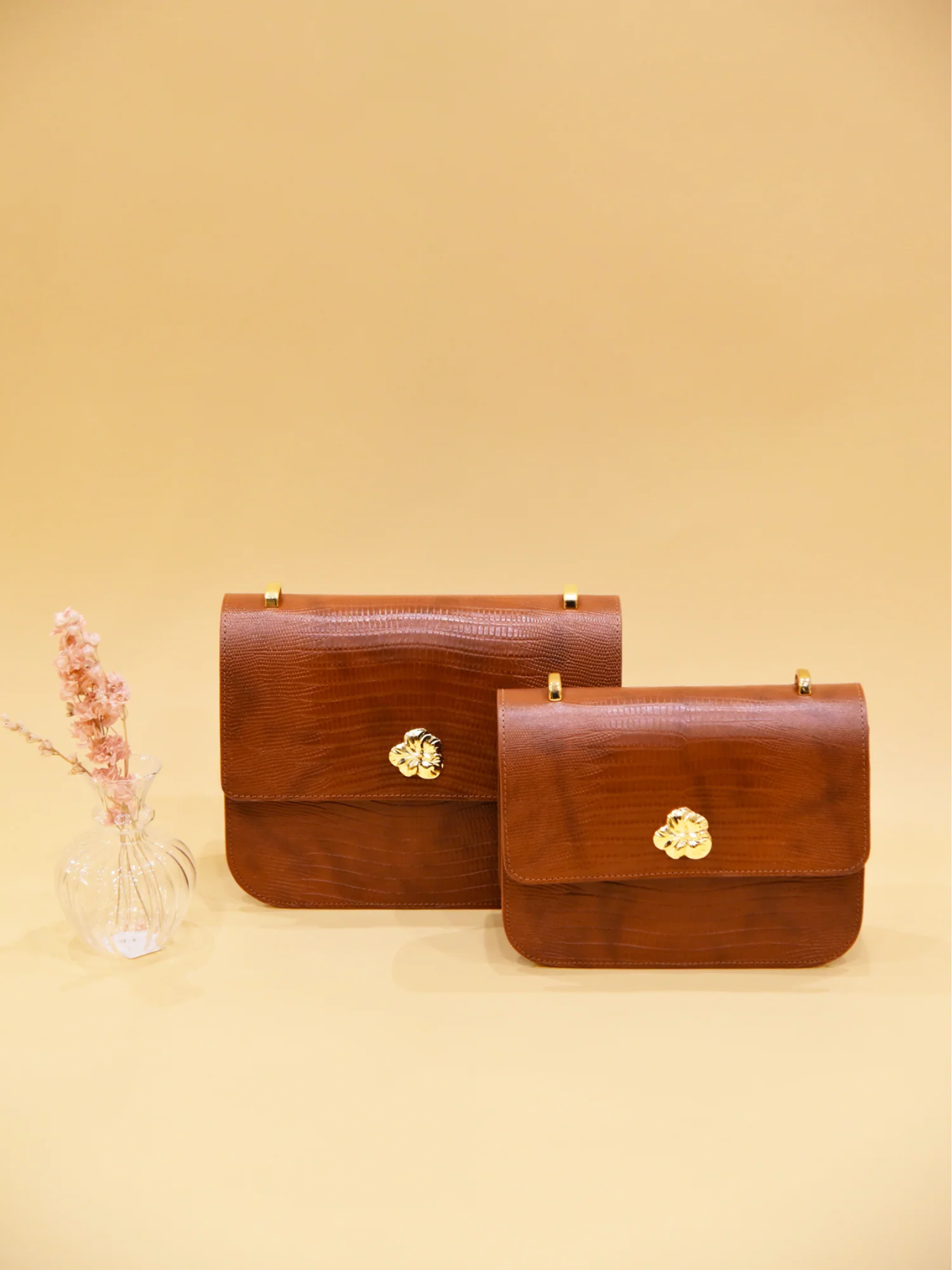 SAC MINI ADÈLE LÉZARD CAMEL - Image 4
