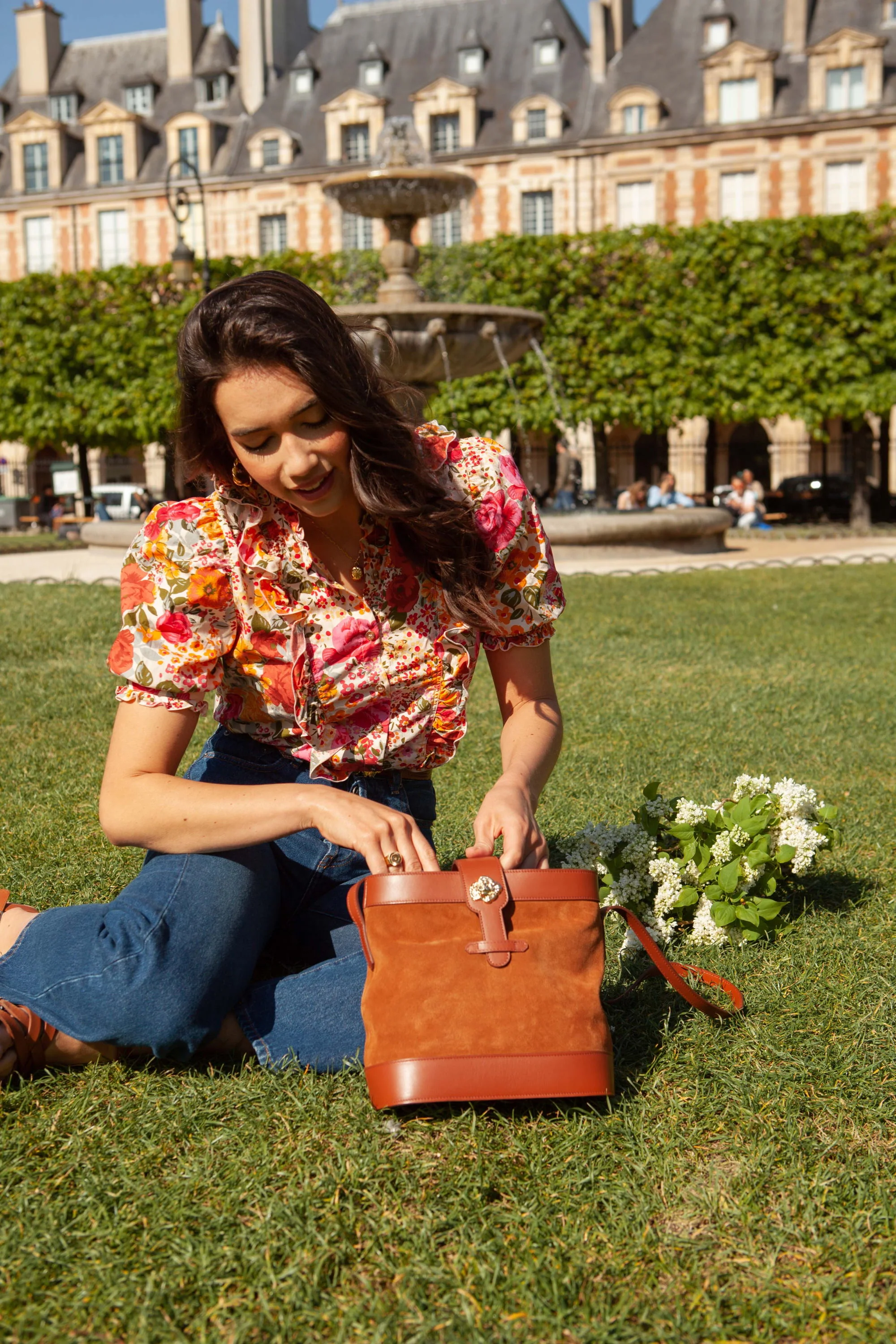 SAC ROSALIE VELOURS CAMEL - Image 4