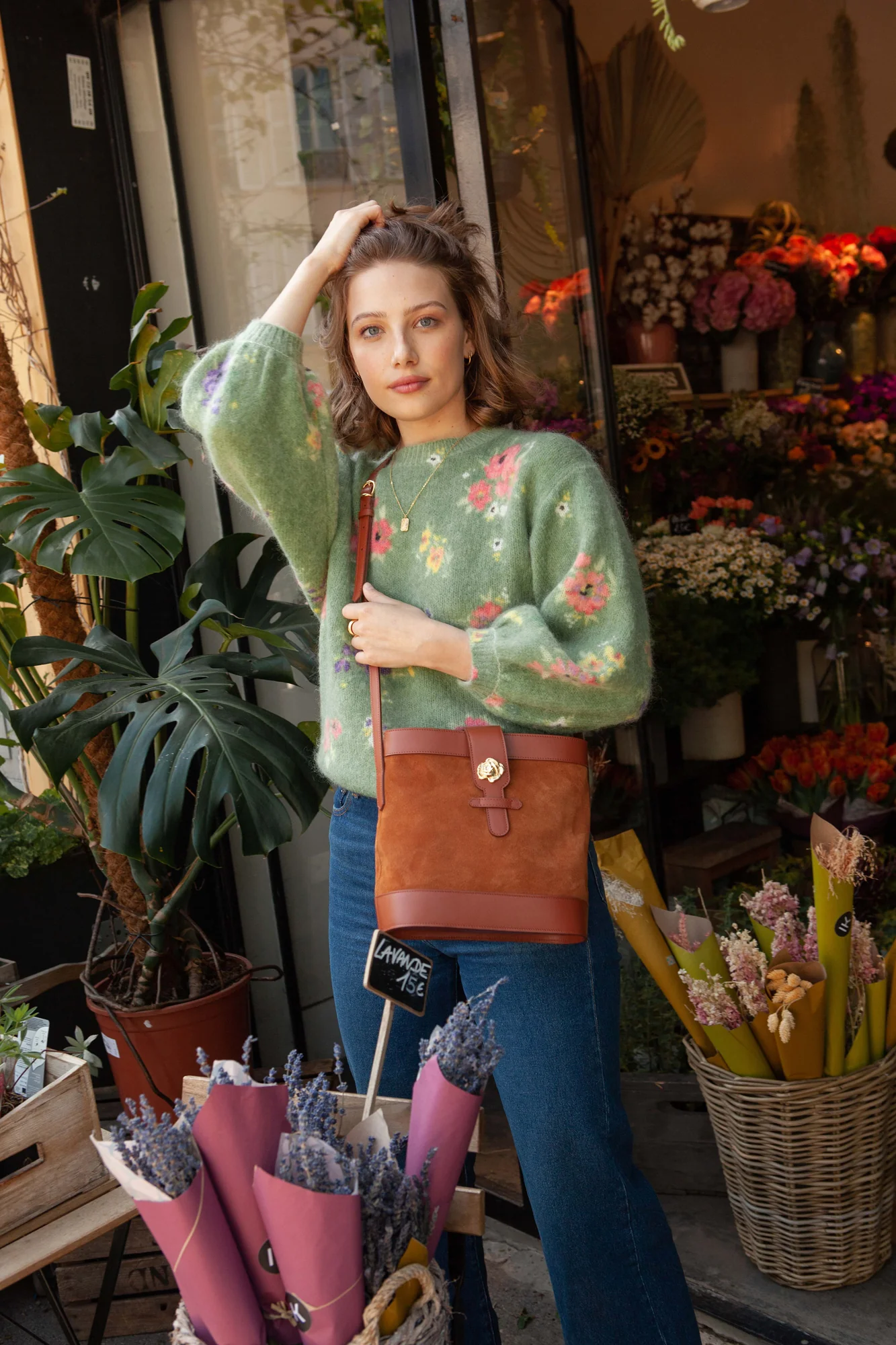SAC ROSALIE VELOURS CAMEL - Image 5